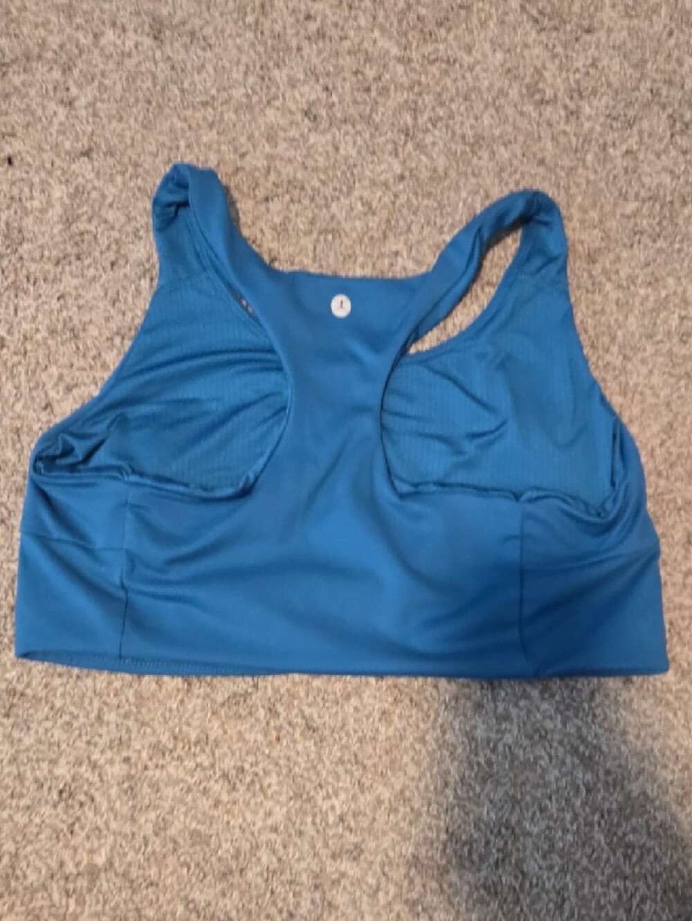 Blue Racerback Sports Bra - Smooth Support - Picture 3 of 4
